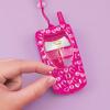 Make It Real Juicy Couture Lip Gloss Dial Up The Style Phone & DIY Lanyard – 7 Strawberry-Scented Lip Gloss Colors, Create Beaded Lanyard & Decorate with Gems for Girls Ages 6+