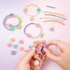 Make It Real: Linked Looks – 48pc DIY Bracelet Kit, Pastel Charms & Connectors, Mix & Match Styles, Cord Bracelet Jewelry Craft Set, Girls & Kids 6+