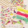 Make It Real: Neo-Brite Chains & Charms Kit – Create 10 Unique Cord & Tassel Charm Bracelets, 195 Pieces, Includes Play Tray,DIY Playful Charm & Jewelry Kit, Tweens & Girls, Arts & Crafts, Ages 8+(Chains & Charms)