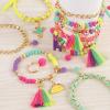 Make It Real: Neo-Brite Chains & Charms Kit – Create 10 Unique Cord & Tassel Charm Bracelets, 195 Pieces, Includes Play Tray,DIY Playful Charm & Jewelry Kit, Tweens & Girls, Arts & Crafts, Ages 8+(Chains & Charms)