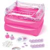 Make It Real: Pamper Yourself Spa Set – 9 pcs, Inflatable Sparkly Foot Bath & Accessories, Nail Polish & Art, Tweens, Girls & Kids Ages 8+