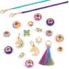 Make It Real: Unicorn Academy: Enchanted Charms Bracelet Kit – 20pc DIY Jewelry Craft, Make 2 Charm & Bead Bracelets, Netflix Series, Girls & Kids 8+