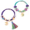 Make It Real: Unicorn Academy: Enchanted Charms Bracelet Kit – 20pc DIY Jewelry Craft, Make 2 Charm & Bead Bracelets, Netflix Series, Girls & Kids 8+