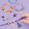 Make It Real: Unicorn Academy: Enchanting Unicorn Charms Bracelet Kit – 39pc DIY Jewelry Craft, Make 4 Charm & Bead Bracelets, Netflix Series, Kids 8+