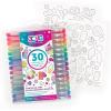 Three Cheers for Girls by Make It Real – 30 Piece Gel Pen Set – Colored Gel Pens with Metallic, Pastel, Neon, Rainbow & Glitter – Cute Pens for Drawing, Coloring or Journaling – Includes 100+ Stickers(Scented)