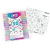 Three Cheers for Girls by Make It Real – 30 Piece Gel Pen Set – Colored Gel Pens with Metallic, Pastel, Neon, Rainbow & Glitter – Cute Pens for Drawing, Coloring or Journaling – Includes 100+ Stickers(Original)