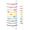 3C4G Charmed Vibes Jewelry & Hair Tie Set – Hair Tie Bracelet Set for Girls – Cute Hair Ties Charm Bracelets & 5 Fashion Rings – Bracelet Hair Ties for Girls, Tweens & Teens by Make It Real