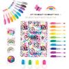 3C4G Graffiti Street Style Jumbo Stationery Set – DIY Journaling Kit for Girls with Diary, Gel Pens, Puzzle Erasers, Stickers & More – Kids Journal for Girls 6-8-10-12-14 by Make It Real
