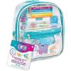 3C4G: Portable Seas The Day! Stationary Set – 8″ Mini Backpack Case, Ocean Themed, Stickers-Highlighters-Color Pencils-Stamps-Note Pad, Girls & Kids(7.87 x 5.91 x 3.15 inches)
