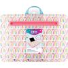 3C4G Rainbow Adventure Fun Lap Desk – Portable Lap Pillow Desk for Kids with Media Slot – 12” x 16.9” Lap Desk for Laptop, Tablets, & Notebooks by Make It Real(Rainbow)
