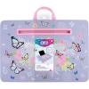 3C4G THREE CHEERS FOR GIRLS Butterly Lap Desk-Lap Desk with Cushion for Kids – Large Laptop Surface with Cushion – KidsTravel Tray for Car with Storage for Tables, Pens & More