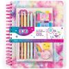 3C4G Tie Dye Pastel All-in-1 Sketchbook Set – Sketch Book for Kids with Pencils, Stickers & More – Drawing Kit for Kids – Unlined Diary for Girls – Kids Sketch Pad by Make It Real