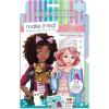 Make It Real Fashion Design Sketchbook for Girls – Pastel Pop Kit with 105 Stickers, Stencils, Design Guide – Pastel & Rainbow-Themed Fashion, Creative Gift Kids Ages 6+, Develops Real-World Skills(Pretty Kitty)
