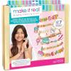 Make It Real: Sweet Treats DIY Bracelet Kit – Create 7 Charm Bracelets, 280 Pieces Included, Make Dessert Themed Eye-Catching Bracelets, DIY All-In-One Kit, Tweens & Girls, Arts & Crafts, Ages 8+