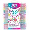 Three Cheers for Girls by Make It Real – 30 Piece Gel Pen Set – Colored Gel Pens with Metallic, Pastel, Neon, Rainbow & Glitter – Cute Pens for Drawing, Coloring or Journaling – Includes 100+ Stickers(Scented)