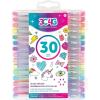 Three Cheers for Girls by Make It Real – 30 Piece Gel Pen Set – Colored Gel Pens with Metallic, Pastel, Neon, Rainbow & Glitter – Cute Pens for Drawing, Coloring or Journaling – Includes 100+ Stickers(Original)