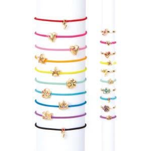 3C4G Charmed Vibes Jewelry & Hair Tie Set – Hair Tie Bracelet Set for Girls – Cute Hair Ties Charm Bracelets & 5 Fashion Rings – Bracelet Hair Ties for Girls, Tweens & Teens by Make It Real