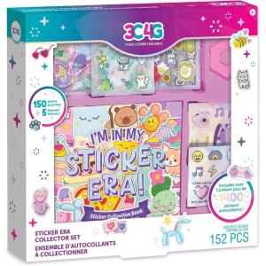 3C4G: I’m in My Sticker Era Collector Set – 150 Sheets, 1400+ Stickers in 5 Adorable Themes, Collection Book & Tool, Three Cheers for Girls, Kids 6+