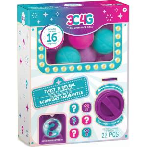 3C4G: Twist ‘N Reveal Novelty Surprises – Dispenses 16 Treasure-Filled Capsules, Assortment of Exciting Accessories, Three Cheers for Girls, Kids 8+