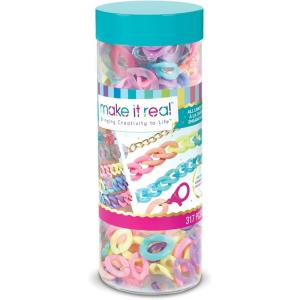 Make It Real All Linked Up Bracelet Making Kit – DIY Charm Bracelet Kit for Girls 8-12