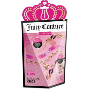 Make It Real Juicy Couture: Chic Links – 211 pcs, DIY Jewelry Kit, Design & Create Signature Jewelry, Customizable Locket, Tweens, Girls & Kids Ages 8+