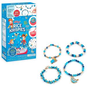 Make It Real: Kellogg’s Cerealsly Cute – Froot Loops – DIY Bracelet Kit, 222 pcs, Toucan Sam Charms, Create 4 Cereal Themed Bracelets, Tweens, Girls & Kids Ages 8+(Rice Krispies)