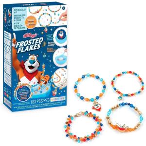 Make It Real: Kellogg’s Cerealsly Cute – Froot Loops – DIY Bracelet Kit, 222 pcs, Toucan Sam Charms, Create 4 Cereal Themed Bracelets, Tweens, Girls & Kids Ages 8+(Frosted Flakes)