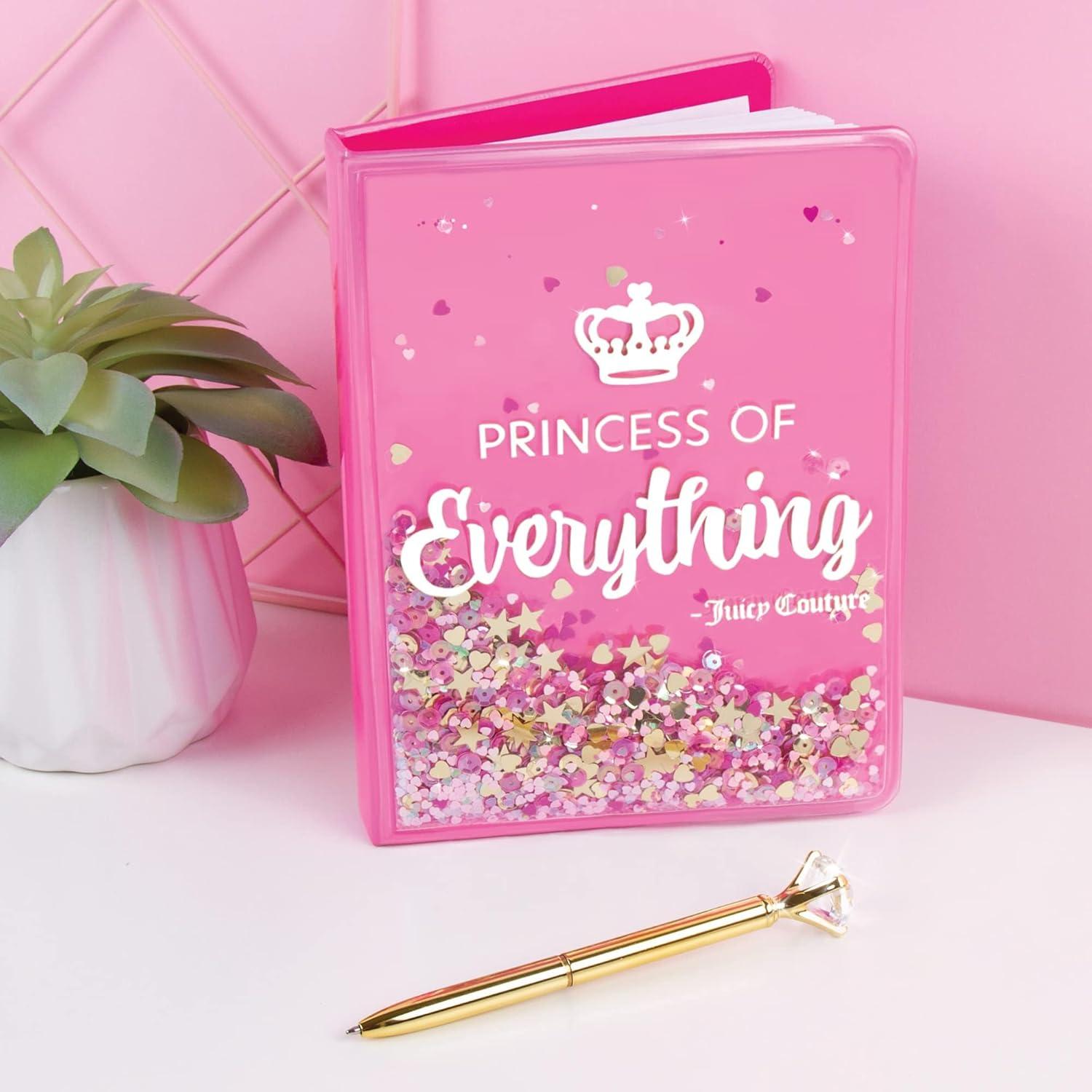 image:imageJuicy Couture Princess Of Everything Glitter Journal amp Pen Set Pink amp Gold Make It Real Teens Tweens amp Girls Fashionable 200 Page Lined Journal Take Notes In Class Sketch amp Doodle Ages 8