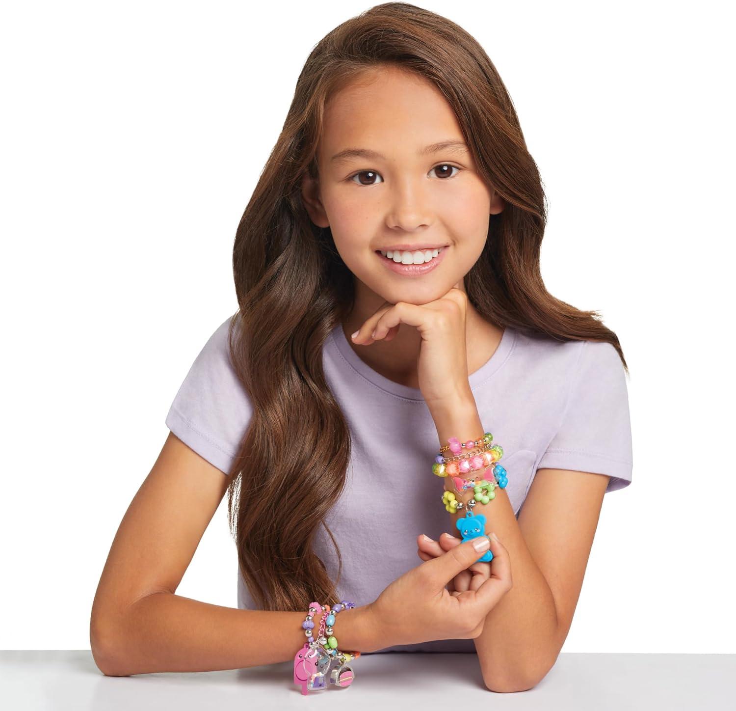image:imageMake It Real Pop Shake Twist DIY Bracelet Kit Make 7 Scensory Charm Bracelets 171pcs Allin1 Jewelry Kit Rainbow Colors Girls amp Kids Age 8