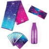 3C4G Celestial Yoga Accessory Set – Includes Kids Water Bottle, Towel, Headband & Cards – Accessories for Girls Ages 6-8-10-12-14-16 by Make It Real