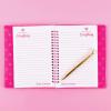 Juicy Couture: Princess Of Everything Glitter Journal & Pen Set – Pink & Gold, Make It Real, Teens Tweens & Girls, Fashionable 200 Page Lined Journal, Take Notes In Class, Sketch & Doodle, Ages 8+