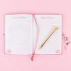 Juicy Couture: Velvet Locking Journal & Pen Set – Pink & Gold, Make It Real, Teens Tweens & Girls, Fashionable 200 Page Lined Journal, Take Notes In Class, Sketch & Doodle, Diary For Kids Ages 8+