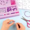 Make It Real – Crystal Dreams: Spellbinding Jewelry & Gems – DIY Charm Bracelet Making Kit – Friendship Bracelet Kit with Beads, Charms & Cord – Arts & Crafts Bead Kit for Girls – Makes 8 Bracelets