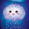 Make It Real – DIY Led Cloud Lamp – Hanging Bedroom Lamp with Color Changing Led Lights – Includes Nylon Lantern, LED Strip, Beads, Stickers, and More! – DIY Arts and Crafts for Kids