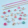 Make It Real – Halo Charms Bracelets Think Pink – DIY Charm Bracelet Making Kit – Friendship Bracelet Kit with Beads, Charms & Cord – Arts & Crafts Bead Kit for Girls – Makes 3 Bracelets