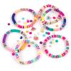 Make It Real – Heishi Beads with Storage Case – Jewelry & Charm Bracelet Making Kit with Storage Case – Friendship Bracelet Set with Beads, Charms & Thread – Arts & Crafts Bead Kit for Girls