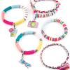 Make It Real – Summer Vibes Heishi Bead Bracelets – DIY Charm Bracelet Making Kit with Case – Friendship Bracelet Kit with Beads, Charms & Thread – Arts & Crafts Bead Kit for Girls – Makes 5 Bracelets