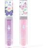 Make It Real 3C4G Light-Up Fairy Glitter Lip Gloss Duo – Shimmering Butterfly Design with Strawberry Flavor
