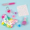 Make It Real: Butterfly Dreams Cosmetic Set – 11 Pieces, Tweens & Girls, Includes 6 Butterfly Hair Clips, Polish, Nail Stickers, 2 Lip Gloss & Instructions, Butterflies, Makeup & Beauty, Kids Ages 8+