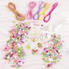 Make It Real: Crystal Dreams Nature Song – Create 9 Unique Charm Bracelets, 461 Pieces, Green Pink & Purple, All-in-One, DIY Charm & Bead Jewelry Kit, Tweens & Girls, Arts & Crafts, Kids Ages 8+(461 Pieces)