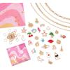Make It Real: Handful of Charm – 70 pc DIY Jewelry Set, 4 Chain Lengths, Design & Create, Charm Necklace & Bracelet Craft Kit, Girls & Kids Age 8+