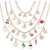 Make It Real: Handful of Charm – 70 pc DIY Jewelry Set, 4 Chain Lengths, Design & Create, Charm Necklace & Bracelet Craft Kit, Girls & Kids Age 8+