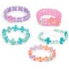 Make It Real: LinXo Seaside Jewelry Design Set – 186pcs, DIY 5 Flexible Bracelets, Design-Build-Rebuild, Craft Activity Kit, Girls & Kids Ages 6+