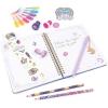 Make It Real: Unicorn Academy: Enchanted Unicorn Stationery Set – 17pc Journal Kit, Gel Pens-Stickers-Erasers-Gems, Diary, Netflix Series, Kids 6+