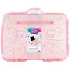 3C4G Pink & Gold Deluxe Fur Lap Desk, Take Tech on The Go, Includes a Media Slot That Perfectly Holds Tablets & Phones, for Ages 6 and up by Make It Real(Pink & Gold Fur)