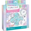Make It Real: Clover The Top – 28 pc DIY Jewelry Set, Design & Create 3 Bracelets, Soft Pastel Beads & Charms, Jewelry Craft Kit, Girls & Kids 8+