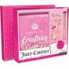 Make It Real Juicy Couture Boxed Journal Pen Set – Princess of Everything, Pink & Gold Glitter, w/Pen & Stickers, Diary for Girls Kids Tweens Teens