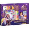 Make It Real: Unicorn Academy: Enchanted Unicorn Stationery Set – 17pc Journal Kit, Gel Pens-Stickers-Erasers-Gems, Diary, Netflix Series, Kids 6+