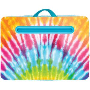 3C4G Pink & Gold Deluxe Fur Lap Desk, Take Tech on The Go, Includes a Media Slot That Perfectly Holds Tablets & Phones, for Ages 6 and up by Make It Real(Tie Dye)