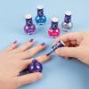 Make It Real 3C4G: Celestial Nail Polish Hexagon – 5 Bottles of Glittering Polish, Teens Tweens & Girls, Water Based, Non-Toxic Long-Lasting Polish, Dreamy Tones, Blues Purple Pink & Silver, Ages 8+
